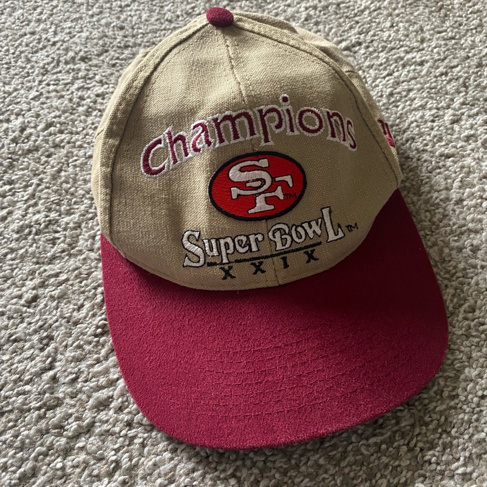 San Francisco 49ers Super Bowl XXIX Champions NFL HAT CAP VINTAGE 90s